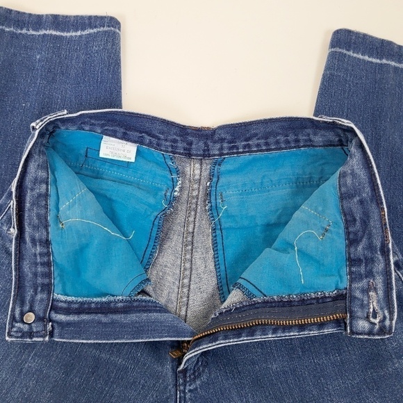 90's Denim Jeans Workwear Carpenter Zippers Tapered - Picture 5 of 11